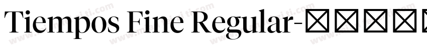 Tiempos Fine Regular字体转换